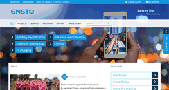 Desktop Screenshot of ensto.com