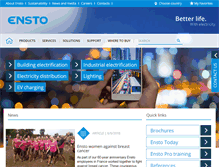 Tablet Screenshot of ensto.com